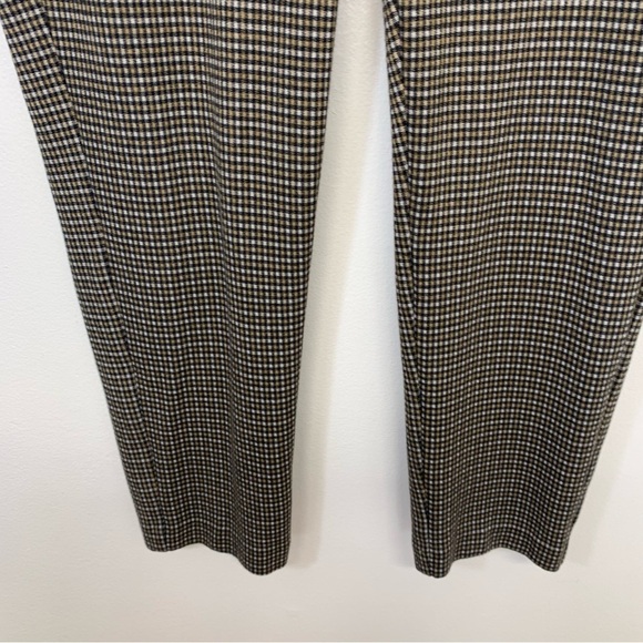 J Jill Pants Woman XL Petite Ponte Slim Leg Pull On Brown Plaid Stretch Pocket - Picture 4 of 11